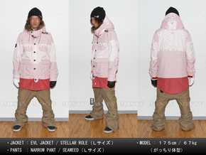 13-14 MTN.ROCK STAR(ﾏｳﾝﾃﾝﾛｯｸｽﾀｰ)・EVL JACKET -patternカラー