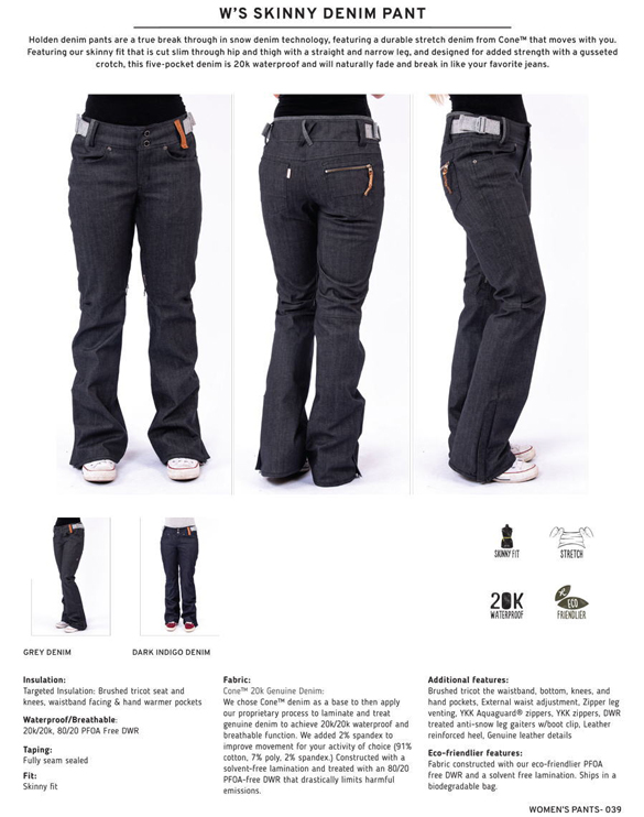 HOLDEN SKINNY PANT ホールデン XL 色Bison 新品