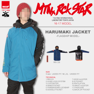 16-17 MTN.ROCK STAR(ﾏｳﾝﾃﾝﾛｯｸｽﾀｰ)・HARUMAKI JACKET / Mix Ltd ≪商品