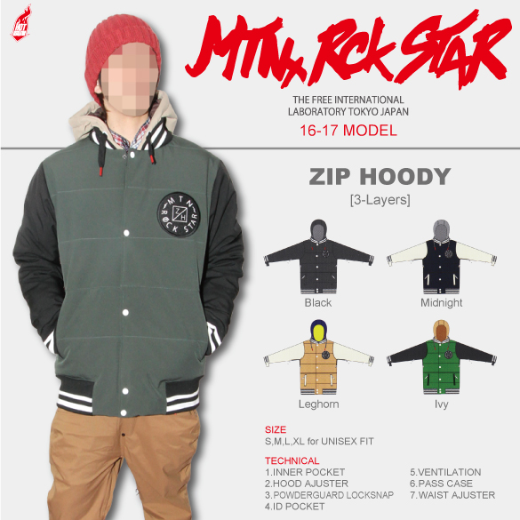 ZIP HOODYの商品画像