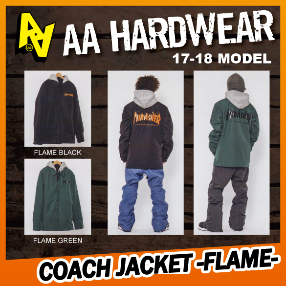 17-18 AA HARDWEAR(ﾀﾞﾌﾞﾙｴｰﾊｰﾄﾞｳｪｱ)・COACH JACKET [FLAME