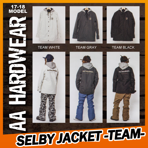 17-18 AA HARDWEAR(ﾀﾞﾌﾞﾙｴｰﾊｰﾄﾞｳｪｱ)・SELBY JACKET [TEAM] ≪商品一覧≫