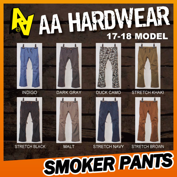 17-18 AA HARDWEAR(ﾀﾞﾌﾞﾙｴｰﾊｰﾄﾞｳｪｱ)・SMOKER PANTS [SLIM FIT] ≪商品