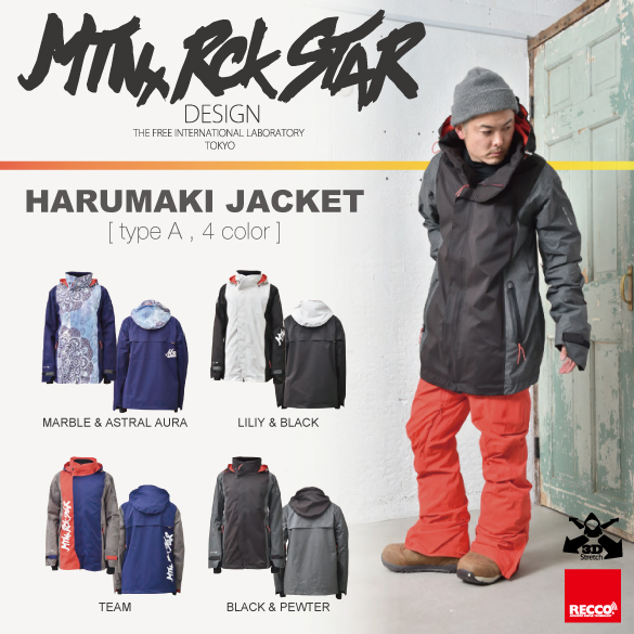 17 18 Mtn Rock Star ﾏｳﾝﾃﾝﾛｯｸｽﾀｰ Harumaki Jacket 商品一覧