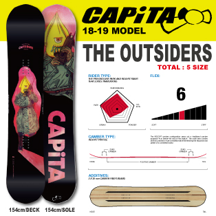 【スノーボード】CAPITA outsider 154