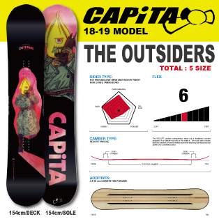18-19 CAPiTA(キャピタ)・THE OUTSIDERS [150cm,152cm,154cm,156cm,158cm