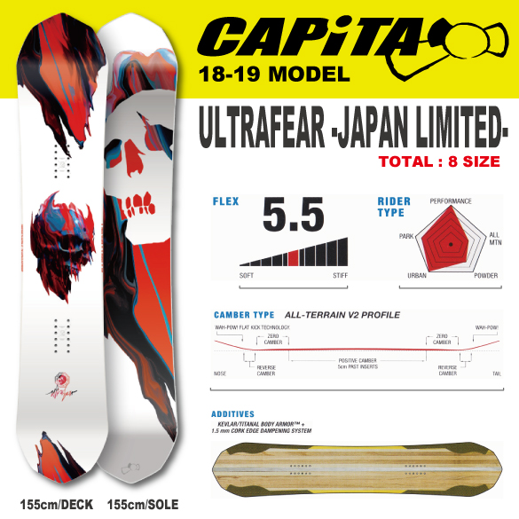 18-19 CAPiTA(ｷｬﾋﾟﾀ)・ULTRAFEAR -JAPAN LIMITED- [147cm,149cm,151cm