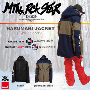 18-19 MTN.ROCK STAR(ﾏｳﾝﾃﾝﾛｯｸｽﾀｰ)・HARUMAKI JACKET [Type B] ≪商品 ...