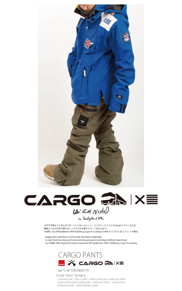 CARGO PANTSのマテリアル