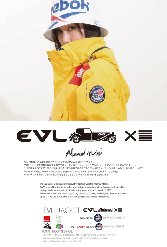 EVL JACKETのマテリアル
