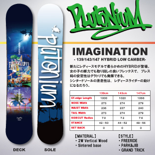 plutonium imagination 151cm 21-22モデル