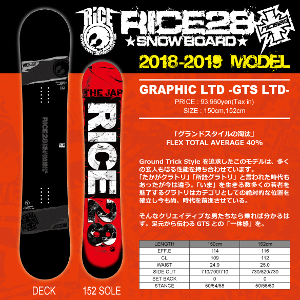 【シーズン前値下げ中】rice28 gts