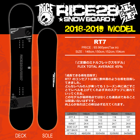 18-19 RICE28(ﾗｲｽﾄｩｴﾝﾃｨｰｴｲﾄ) / RT7・スノーボード [148cm,150cm,152cm ...