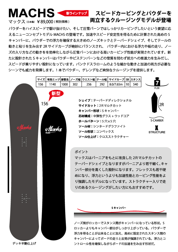 18-19 SCOOTER(ｽｸｰﾀｰ)・MACHS・スノーボード [156cm] ≪商品一覧≫