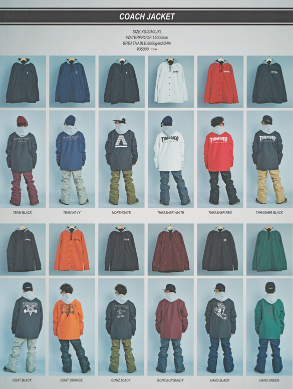 COACH JACKETのラインナップ