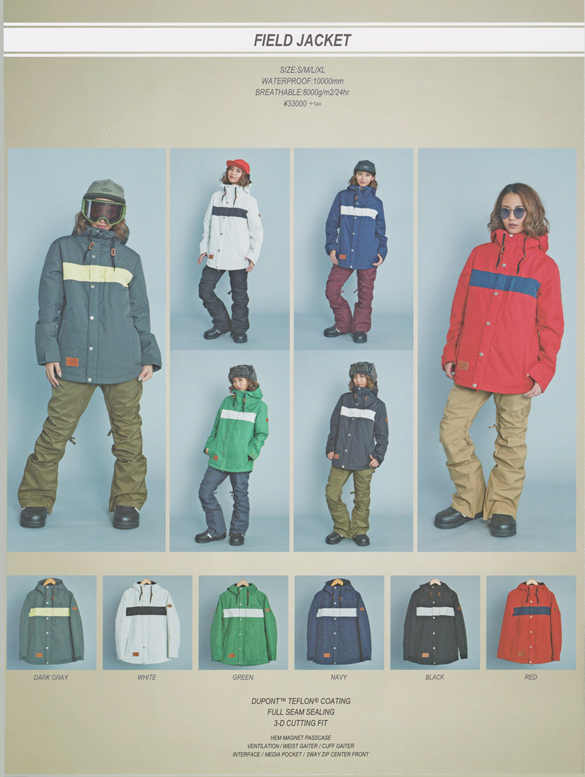 FIELD JACKETのラインナップ
