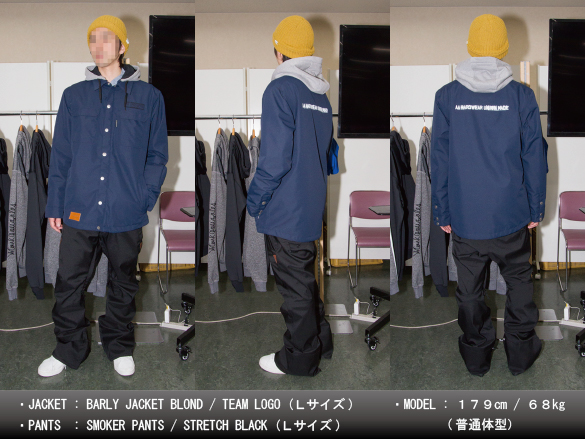 ダブルエーAAスノーウェア　BARLY JACKET BLOND コレクション