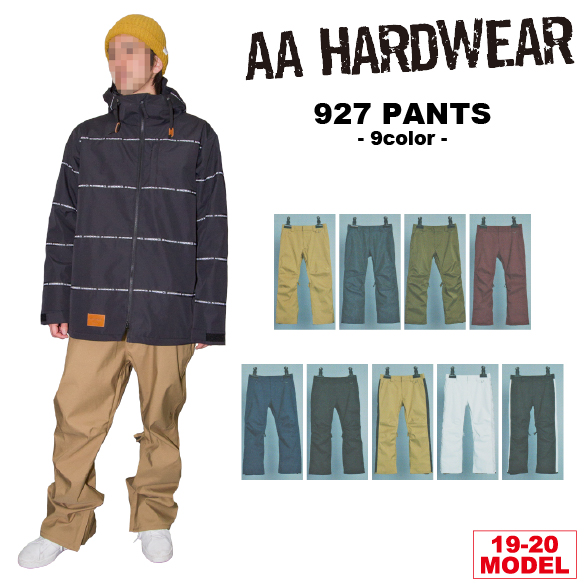 AA HARDWEAR(ﾀﾞﾌﾞﾙｴｰﾊｰﾄﾞｳｪｱ)・19-20モデル・927 PANTS ≪商品一覧≫