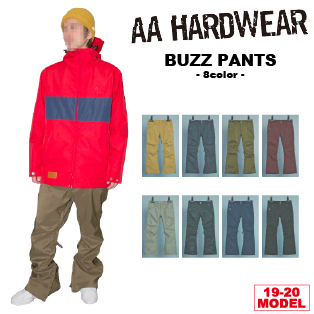 AA HARDWEAR(ﾀﾞﾌﾞﾙｴｰﾊｰﾄﾞｳｪｱ)・19-20モデル・BUZZ PANTS ≪商品一覧≫