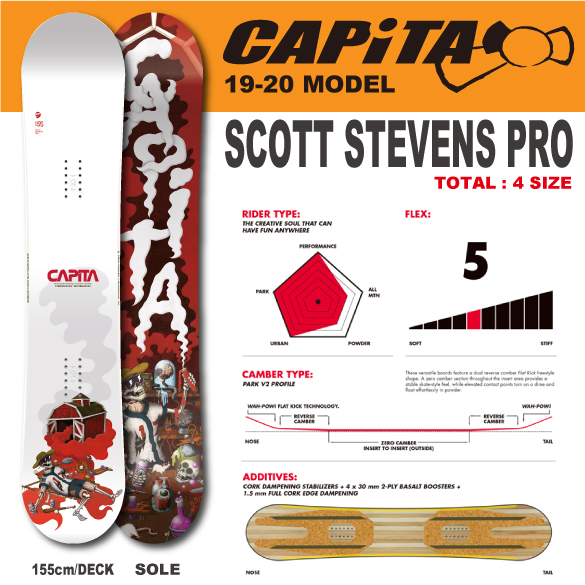 CAPITA SCOTT STEVENS PRO キャピタ スノーボード