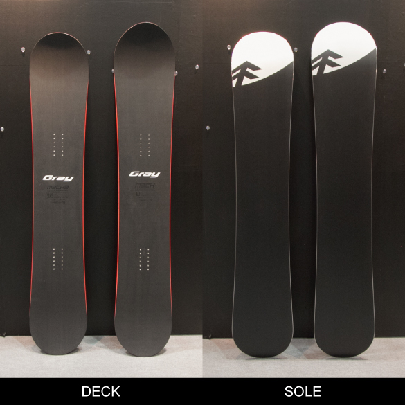 Gray snowboards Mach