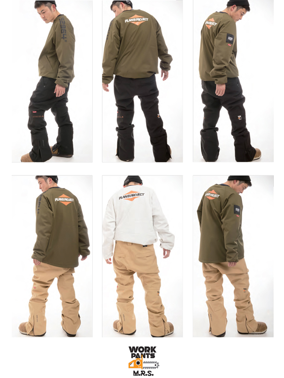 19-20 MTN.ROCK STAR(ﾏｳﾝﾃﾝﾛｯｸｽﾀｰ)・WORK PANTS [Black,Beige