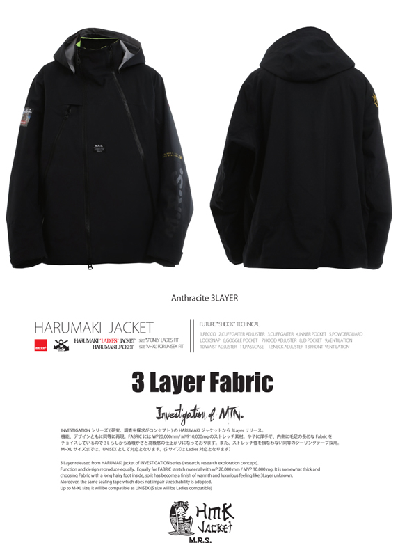 HARUMAKI JACKETのマテリアル