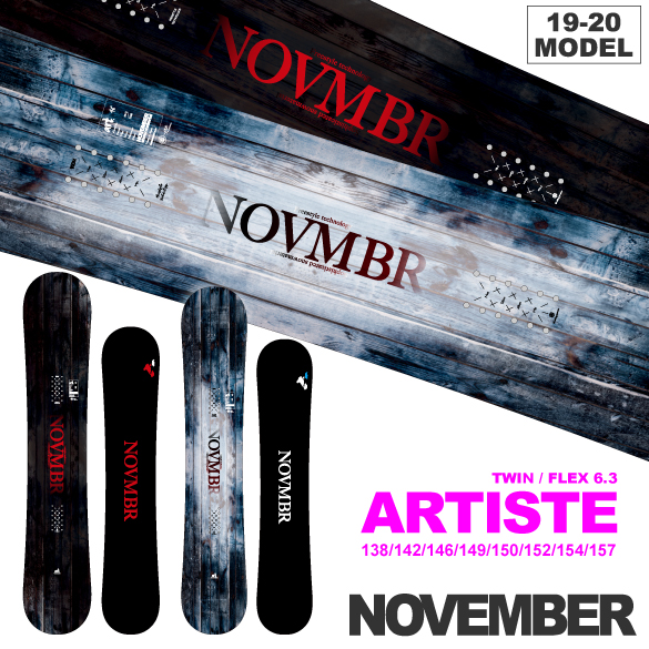 19-20 NOVEMBER(ﾉｰﾍﾞﾝﾊﾞｰ) / ARTISTE・スノーボード [138cm,142cm ...
