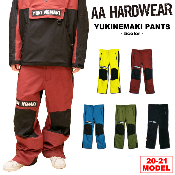 20-21 AA HARDWEAR(ﾀﾞﾌﾞﾙｴｰﾊｰﾄﾞｳｪｱ)・YUKINEMAKI PANTS ウェア パンツ 
