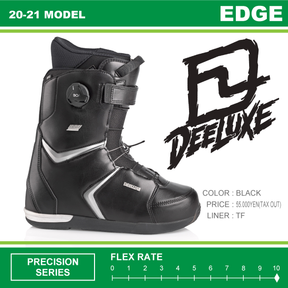 20-21 DEELUXE(ディーラックス)・EDGE TF [BLACK] エッジ・ブーツ 