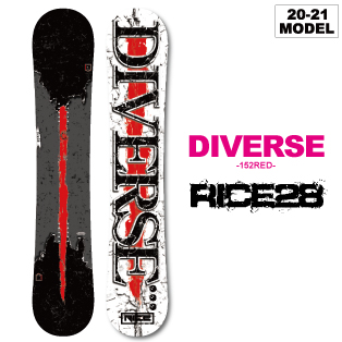 20-21 RICE28(ﾗｲｽﾄｩｴﾝﾃｨｰｴｲﾄ) / DIVERSE 152cm(RED) ≪商品一覧≫