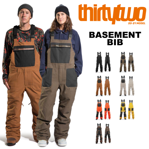 楽天市場】サーティーツー ビブパンツ THIRTYTWO BASEMENT BIB 24-25 スノーボード ウェアー スノボ メンズ :  GOLGODA