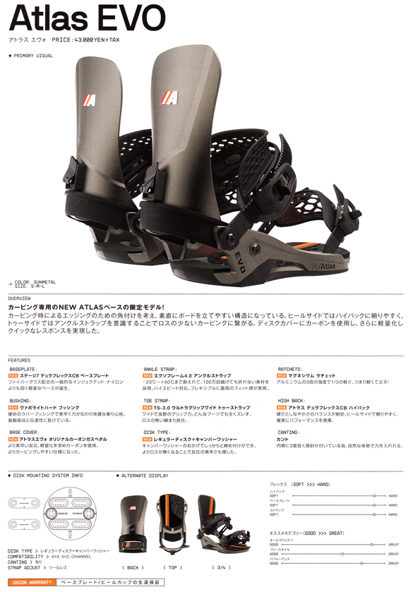 【☆断捨離特価!最終値下げ☆】UNION ATLAS EVO II size.S