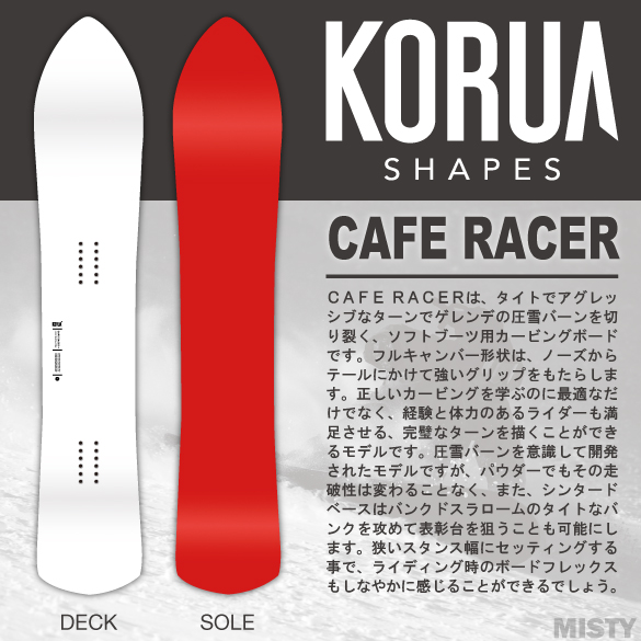 22-23 KORUA SHAPES(コルアシェイプス)・CAFE RACER カフェレーサー 