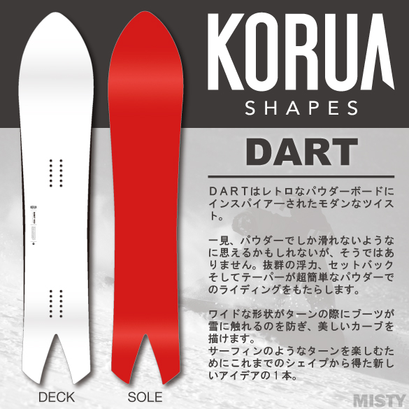 23-24 KORUA SHAPES(コルアシェイプス)・DART ダート [Float Camber ...