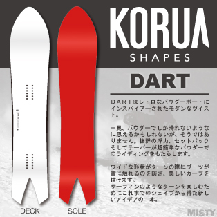 22-23 KORUA SHAPES(コルアシェイプス)・DART ダート [Float Camber 