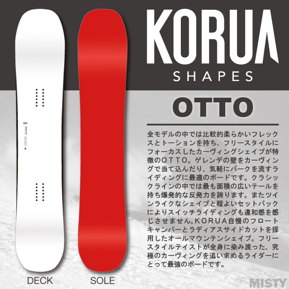 KORUA SHAPESコルアシェイプス・OTTO オット [Float Camber