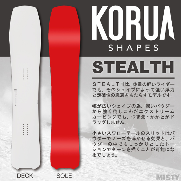 KORUA コルア OTTO PLUS 157 オット プラス フロートキャンバー フル