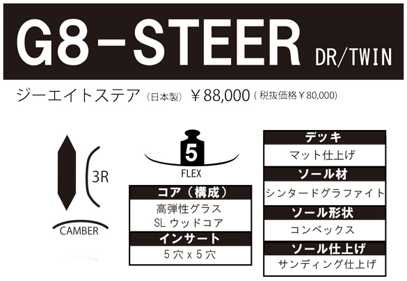 21-22 SCOOTER(スクーター)・G8-STEER ジーエイトステア・スノーボード 