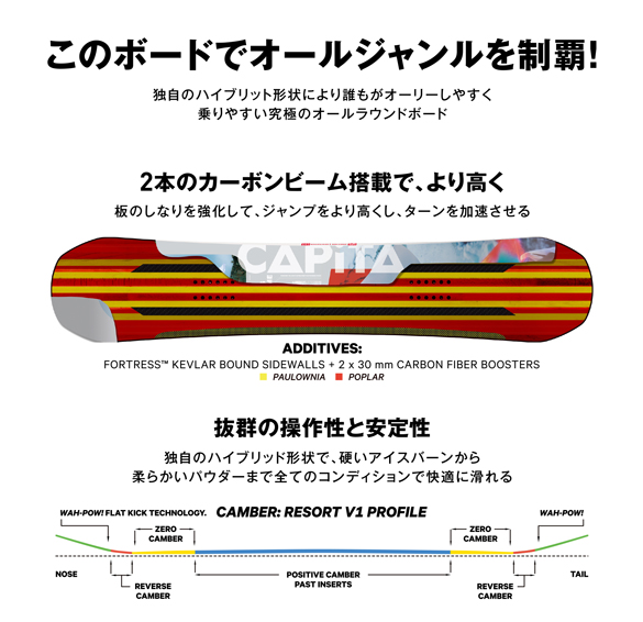 22-23 CAPiTA(キャピタ)・DOA [148cm 150cm 152cm 154cm 156cm 153cm(WIDE 22-23 CAPiTA(キャピタ)・DOA [148cm 150cm 152cm 154cm 156cm 153cm(WIDE
