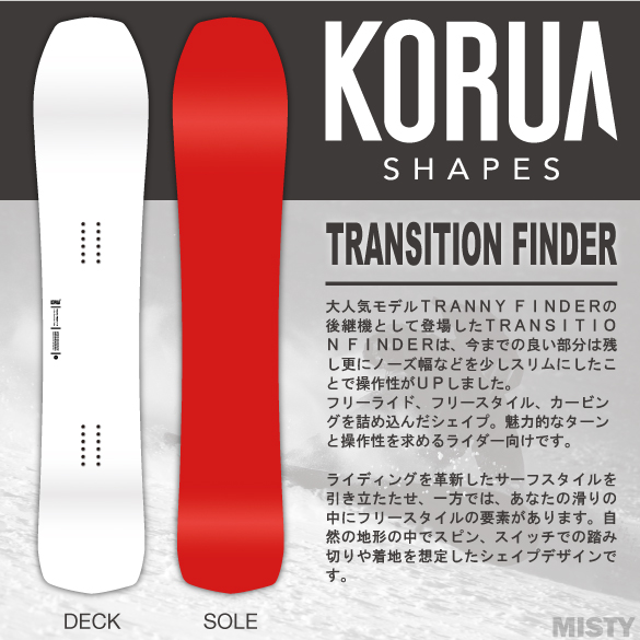 23-24 KORUA SHAPES(コルアシェイプス)・TRANSITION FINDER 