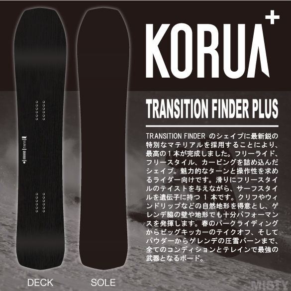 KORUA Shapes Tranny Finder コルア トレニーファインダボード