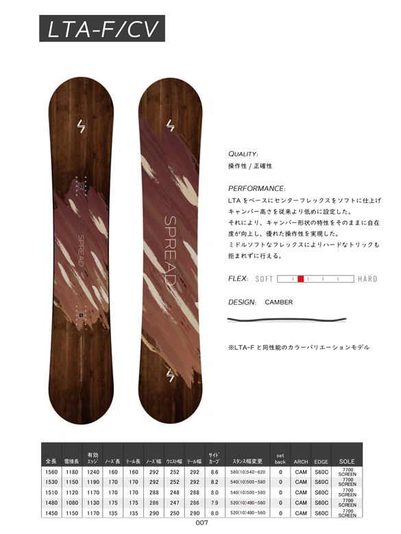 WEB限定】 korekusyon spread 22-23モデル 148cm LTA ボード WEB限定】 korekusyon spread 22-23モデル 148cm LTA ボード