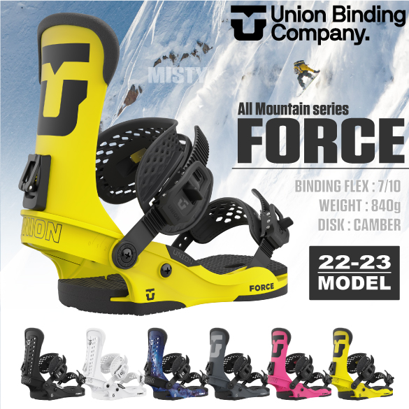 22-23 UNION(ﾕﾆｵﾝ)・FORCE [ELECTRIC YELLOW,HOT PINK,CHARCOAL GREY