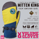 MITTEN KING/SUNFLOWER×SLATE