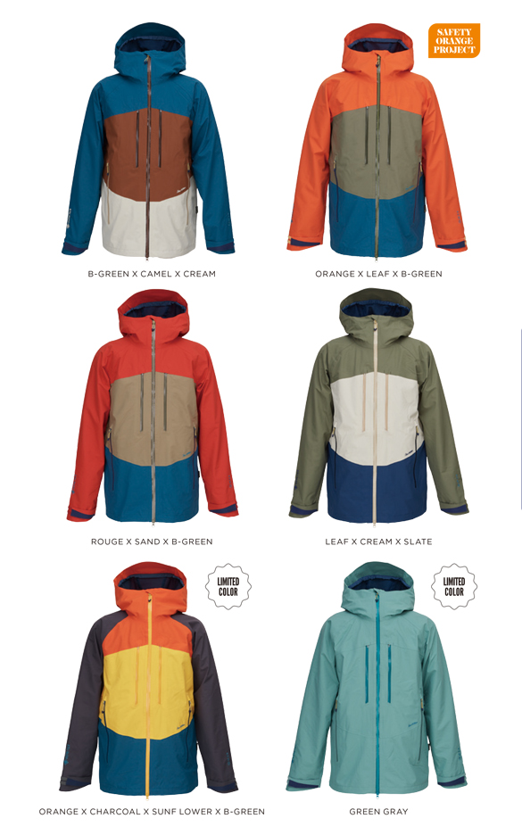 REW アールイーダブリュ ウェア INSANE JKT 23-24 ORANGE X LEAF X B