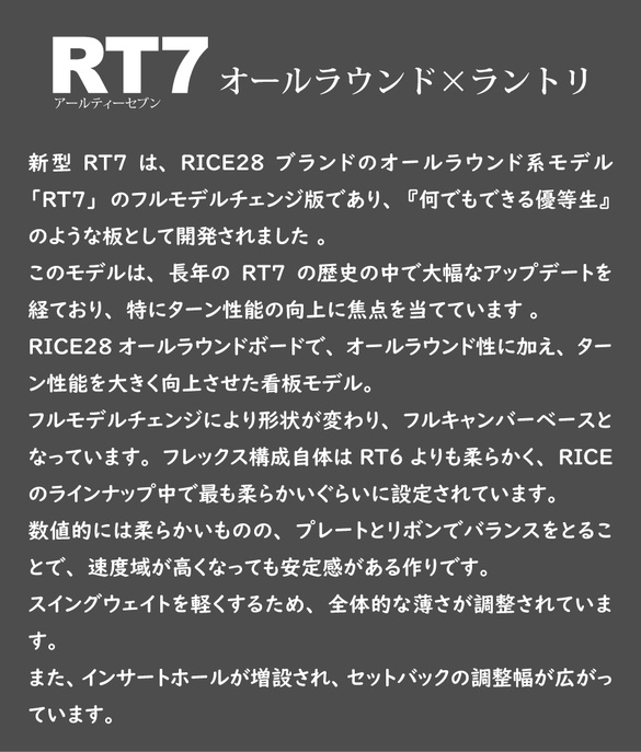RT7のコメント