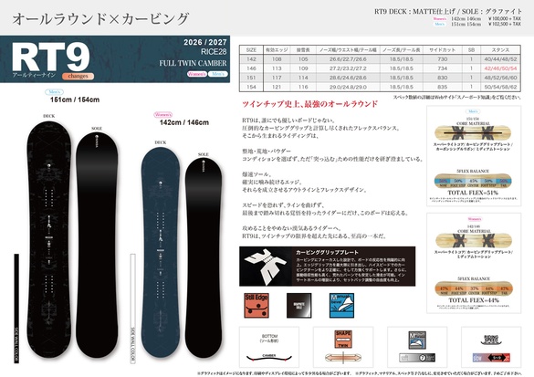 26-27 RICE28 / RT9 [Men's]・(ライストゥエンティーエイト) ≪2026-2027≫